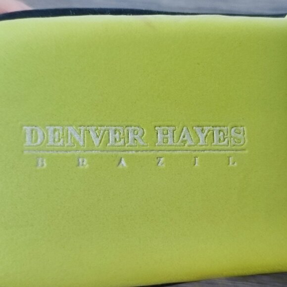 Denver Hayes Brazil 2" High Heel Slide Sandals Size 8 green Flat Slip On… - Picture 9 of 14